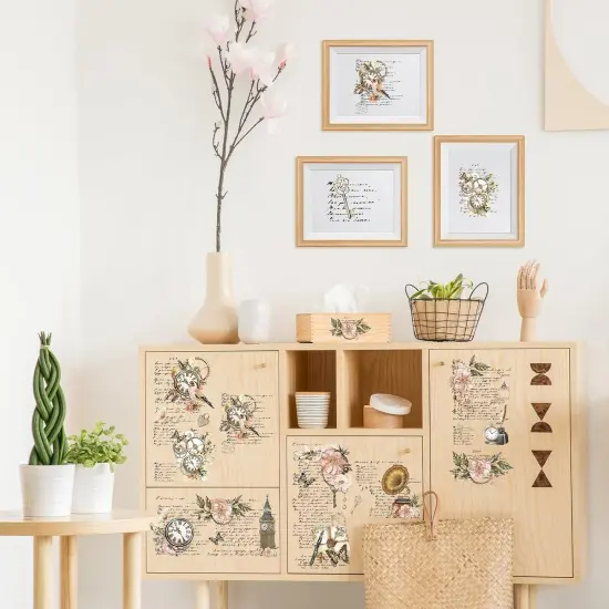 Flower Rub on Transfers for Crafts - 8 (Vintage Floral) {3}