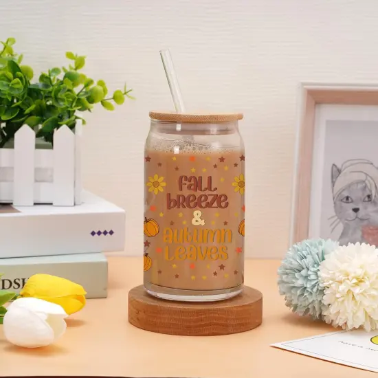 12 Sheets Fall Cup Wrap Transfer Stickers {2}