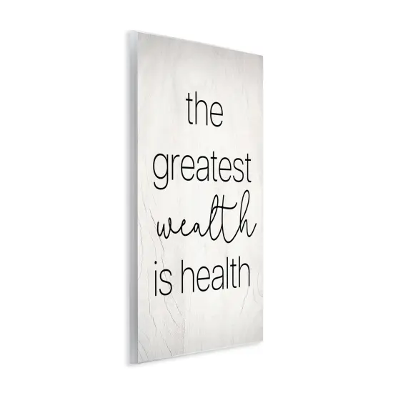 Stupell Industries Greatest Wealth Is Health Phrase Wall Plaque Design By Lil' Rue {3}