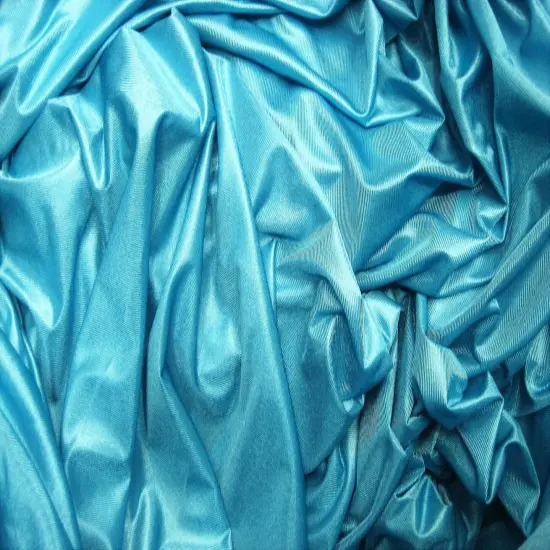 1 Yard Low Stretch Aqua Polyester Fabric For Aerial Silks Hammocks Backdrops Crafts 108/120 Inch Width {2}
