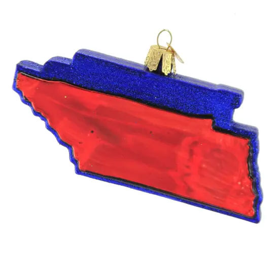 Old World Christmas 3.25 In State Of Tennessee Christmas Tree Ornament , Volunteer Music Red {2}