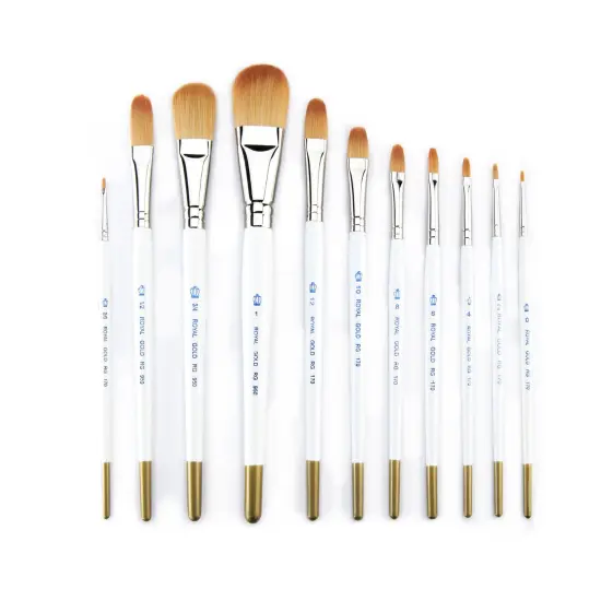 RSET-GTF | Royal Gold&trade; 11pc Filbert/Wash Brush Set {2}