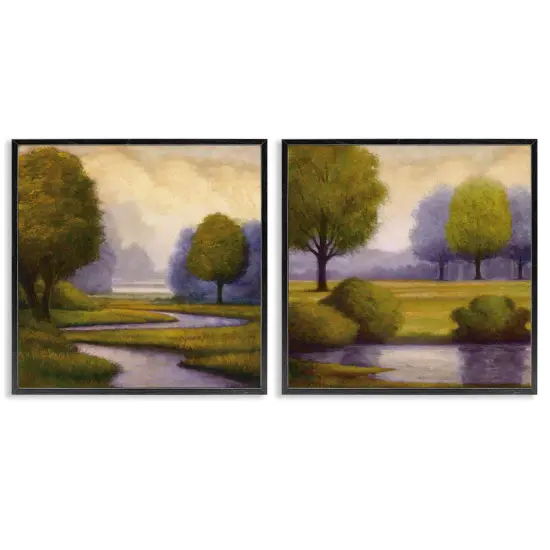 Stupell Industries Lavender Sunrise Reflections 2pc Framed Giclee Set By Gregory Williams {7}