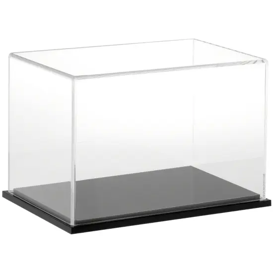 Plymor Clear Acrylic Display Case, 9" W x 6" D x 6" H Black {1}