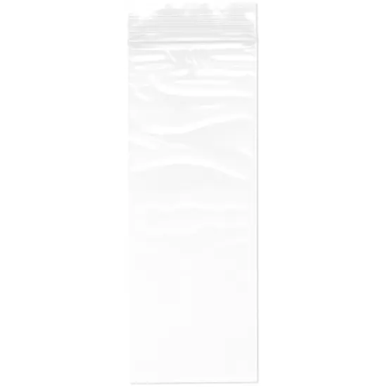Plymor 3" x 8", 2 Mil Zipper Reclosable Plastic Bags {1}