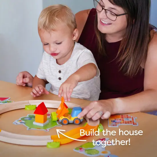 HABA My Very First Games Building Site, A Cooperative Learning Kids Game, Toddler Learning Activities & Games for 2+ Year Olds with Included Toy Truck Multicolor {5}