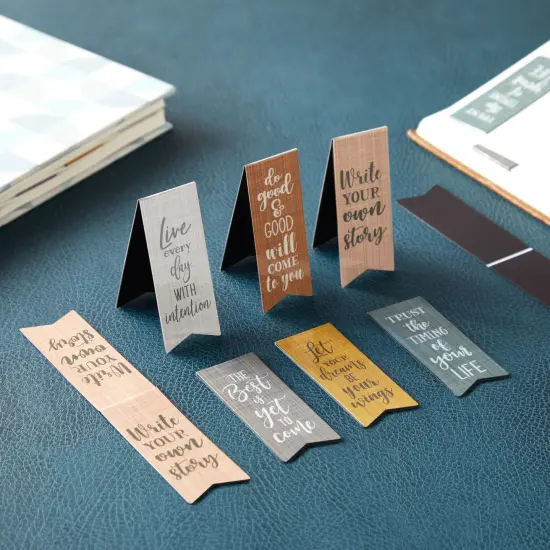 36-Pack Inspirational Magnetic Bookmarks for Women with Motivational Quotes, Bulk Magnet Page Clips for Students, Teachers, Office, Reading, 6 Designs (2.5x1 in) Multicolor {4}