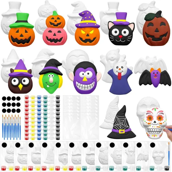 12 Set Halloween Ceramics Painting Kits {1}