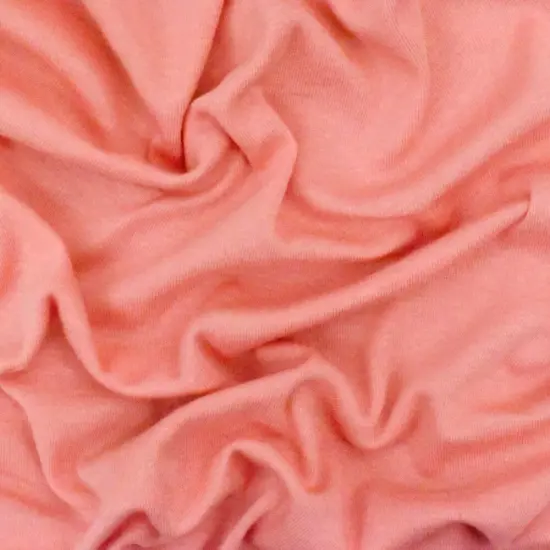 Watermelon Pink Solid Stretch 1x1 Rib Knit Fabric By the Yard {3}