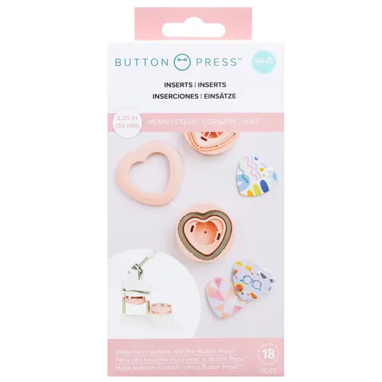 We R Button Press Inserts-Heart {1}
