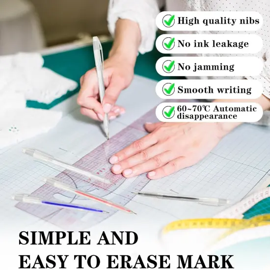 Colors Heat Erasable Pens for Fabric ( 4 Colors ) {3}