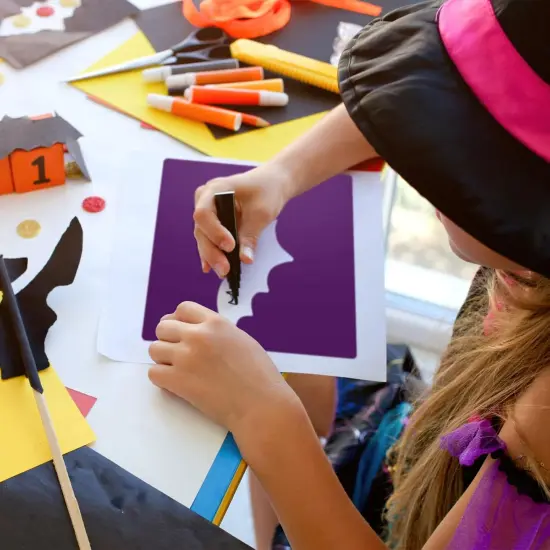 24 Pieces Halloween Stencils for Kids 8 Inches(Novel Style) {3}