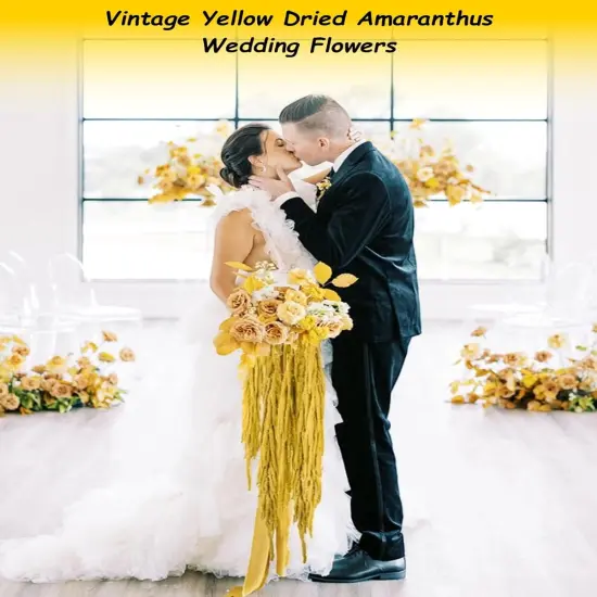 10Pcs Dried Amaranthus Hanging Flowers Garland Rustic Wall Hanging Decor {2}