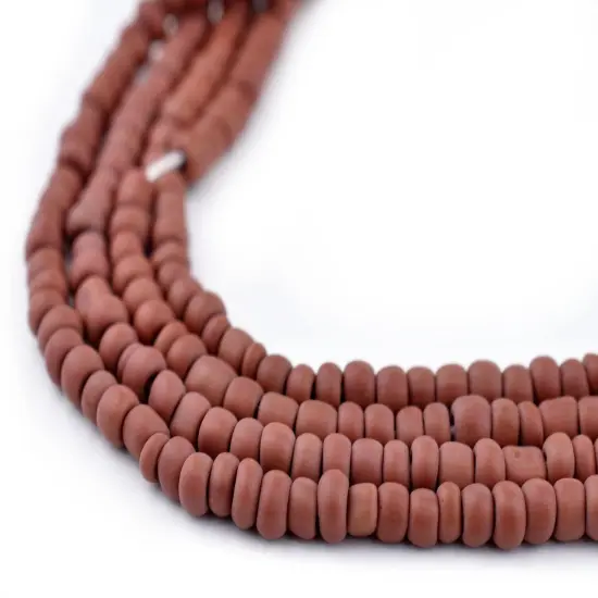 The Bead Chest Brown Matte Glass Seed Beads (4mm) - 24 inch Strand of Quality Glass Beads {1}