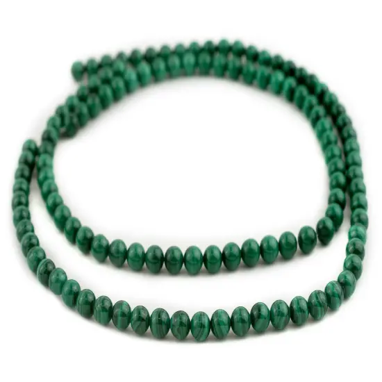 The Bead Chest Round Malachite Beads (7mm) {3}
