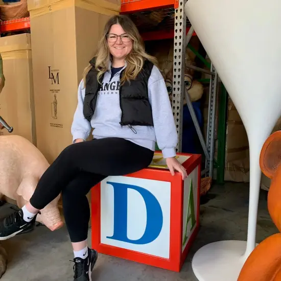 Letter Block Alphabet 24" Over Sized Statue {3}