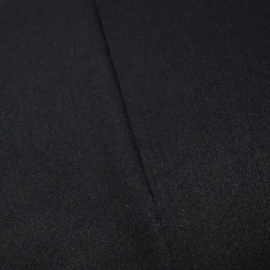 Black Wool Blend Twill Shirting Fabric By the Yard {1}