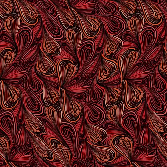 Red Color Flow Cotton Wideback Fabric per yard {1}