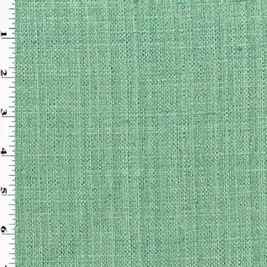 Iridescent Teal Textured Dobby Woven Home Decorating Fabric By the Yard {1}