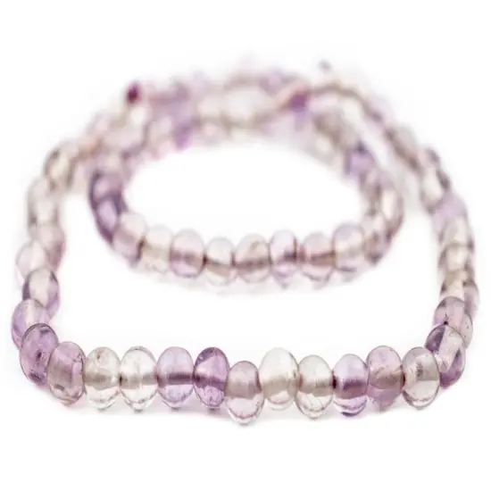 The Bead Chest Pastel Round Amethyst Beads 6-8mm Purple Gemstone 16 Inch Strand {3}