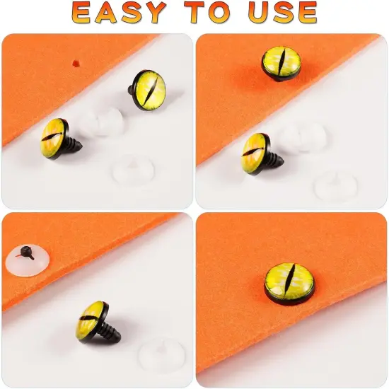 50pcs 16/18/24mm Safety Eyes for Amigurumi with Washer {3}