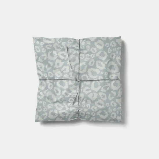 Pale Blue Scribble Leopard Gift Wrap {1}