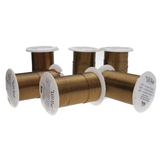 The Beadsmith Wire Elements Gauge Assortments Vintage Bronze {2}