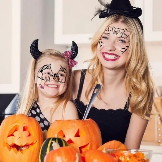 50 Pcs Face Paint Stencils Set {4}