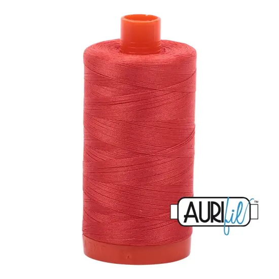 Light Red Orange (2277) | 50wt Large Spool (1300M / 1422Y) | Aurifil Thread {1}