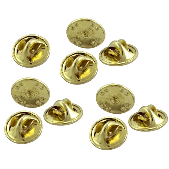 JewelrySupply Gold Color Butterfly Clutch Pin Backs - Scatter Pin Clutches (10-Piece Set) {2}