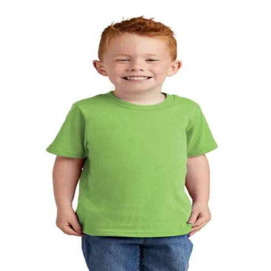 Port & Company&reg; Toddler Core Short Sleeve Cotton Tee Lime {1}