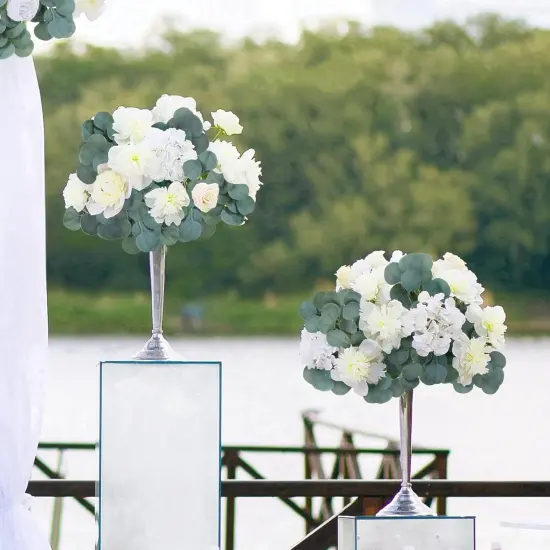 Fake Vines, Eucalyptu Vines Garland, 78 Inch 2 Pcs, Ivy Vines, Green Artificial Wall Decor Hanging Vines, Wedding Decoration Vines，Wedding Arch Decoration Filling Vines，Flower Bouquet Decoration Vines {5}