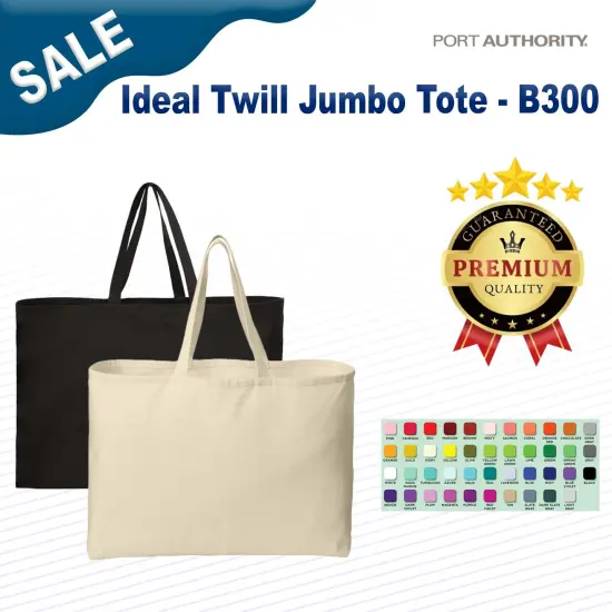 Port Authority&reg; Ideal Twill Jumbo Tote {2}