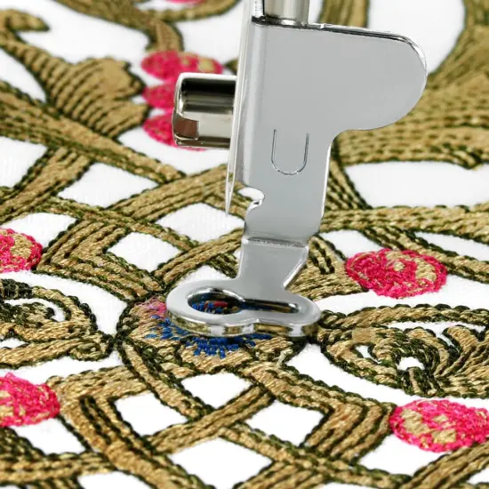 Brother NQ1700E Embroidery Machine, 6" x 10" Field Size, Cuts Jump Stitches, Wireless, Includes BES Lettering Software + Brother SA438 4" x 4" Hoop + 24 Spools of Jewel Thread + Embroidery Magic Video {6}