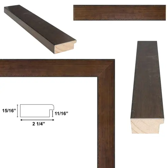 Wide Antique Gold Bronze Flat Picture Frame 20x20 frame {3}