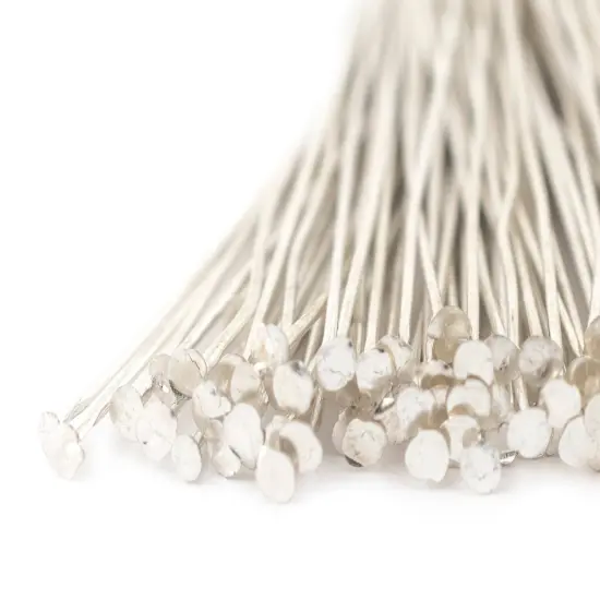 The Bead Chest Silver 21 Gauge 2 Inch Head Pins (Approx 100 pieces) {1}