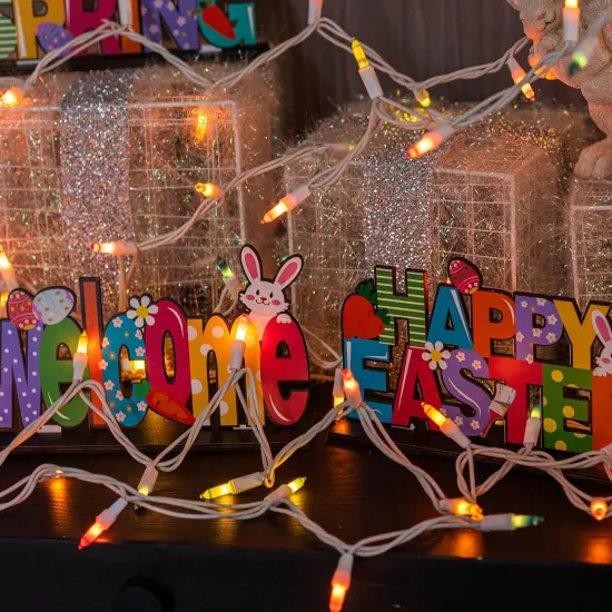 Warm White Christmas Mini String Lights, 150 Incandescent Lights, Waterproof Christmas Decorations for Indoor Outdoor Garden Yard Decor (Pastel White Wire, 150 Count) {4}