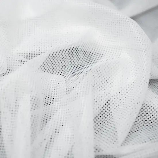 Polyester Mesh Tricot Boardshort and Swim Trunk Lining Fabric Width 56&rdquo; White {7}