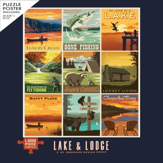 Lake & Lodge 1000-Piece Puzzle {3}