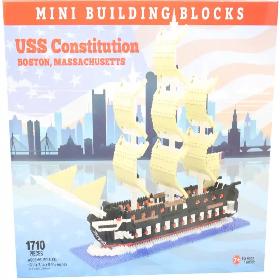Mini Building Blocks - USS Constitution Boston MA {3}