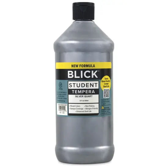 Blick Student Tempera Paint - Metallic Silver, 32 oz Bottle {1}