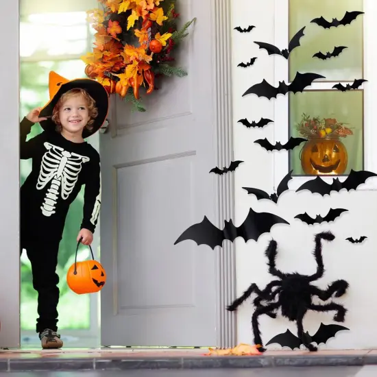 170PCS Halloween Decoration Bats {5}