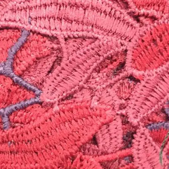 1 Yard Burgundy & Plum Italian Cotton Guipure Lace Luxury Couture Lace 54 Inches Wide {2}