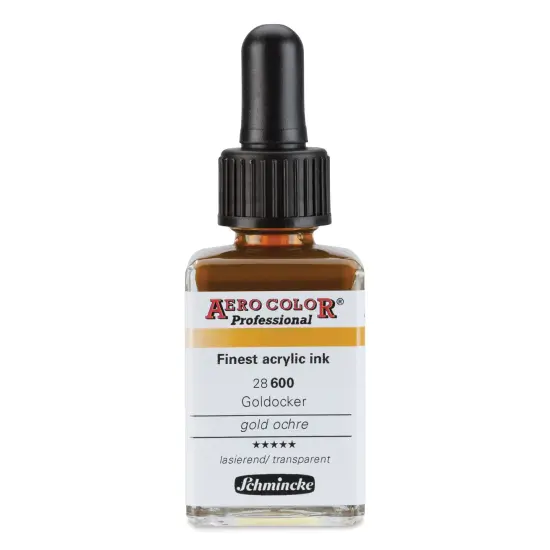 Schmincke Aero Color Professional Airbrush Color - 28 ml, Gold Ochre {1}