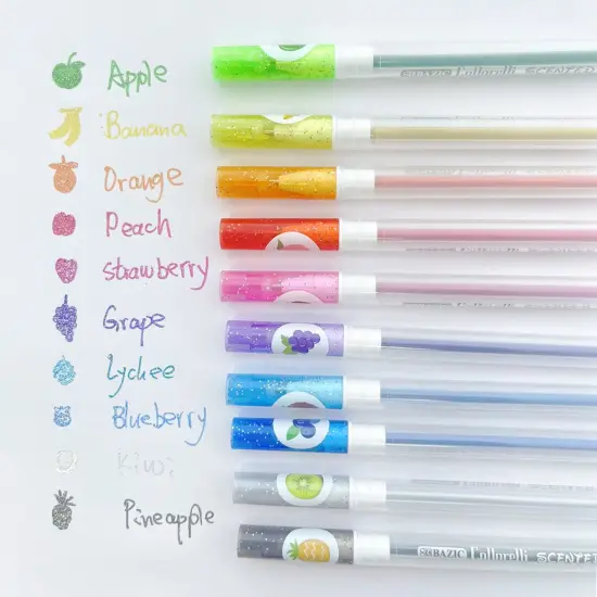 BAZIC Collorelli Gel Pen 10 Scented Glitter Color {5}