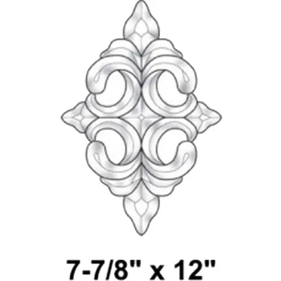 7-7/8" x 12 Exquisite Clear Glass Bevel Cluster EC912 {2}