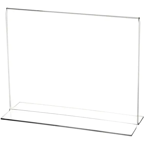 Plymor Clear Acrylic Sign Display / Literature Holder (Bottom-Load), 9" W x 7" H {1}