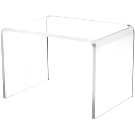 Plymor Clear Acrylic Rectangular Display Riser, 4" H x 6" W x 4" D (3/16" thick) {1}