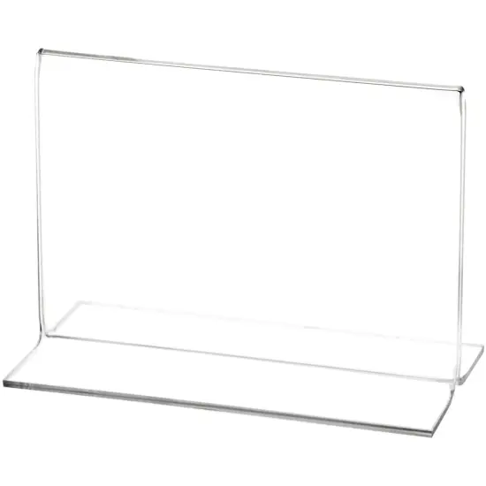 Plymor Clear Acrylic Sign Display / Literature Holder (Bottom-Load), 6" W x 4" H {1}