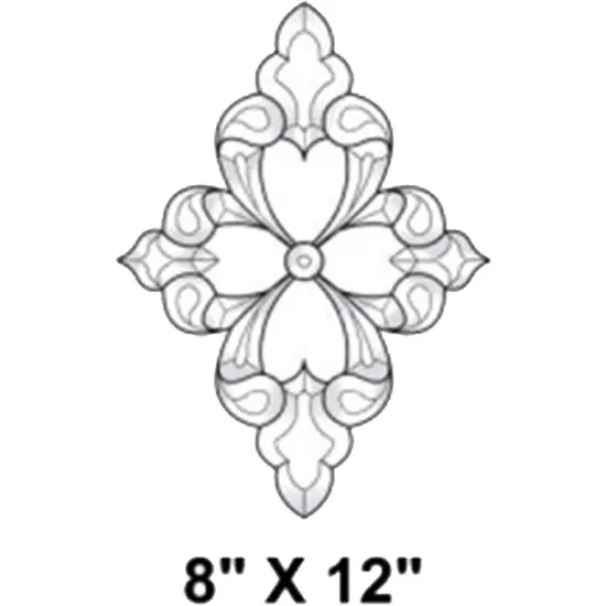 8" x 12" Exquisite Clear Glass Bevel Cluster EC603 {2}